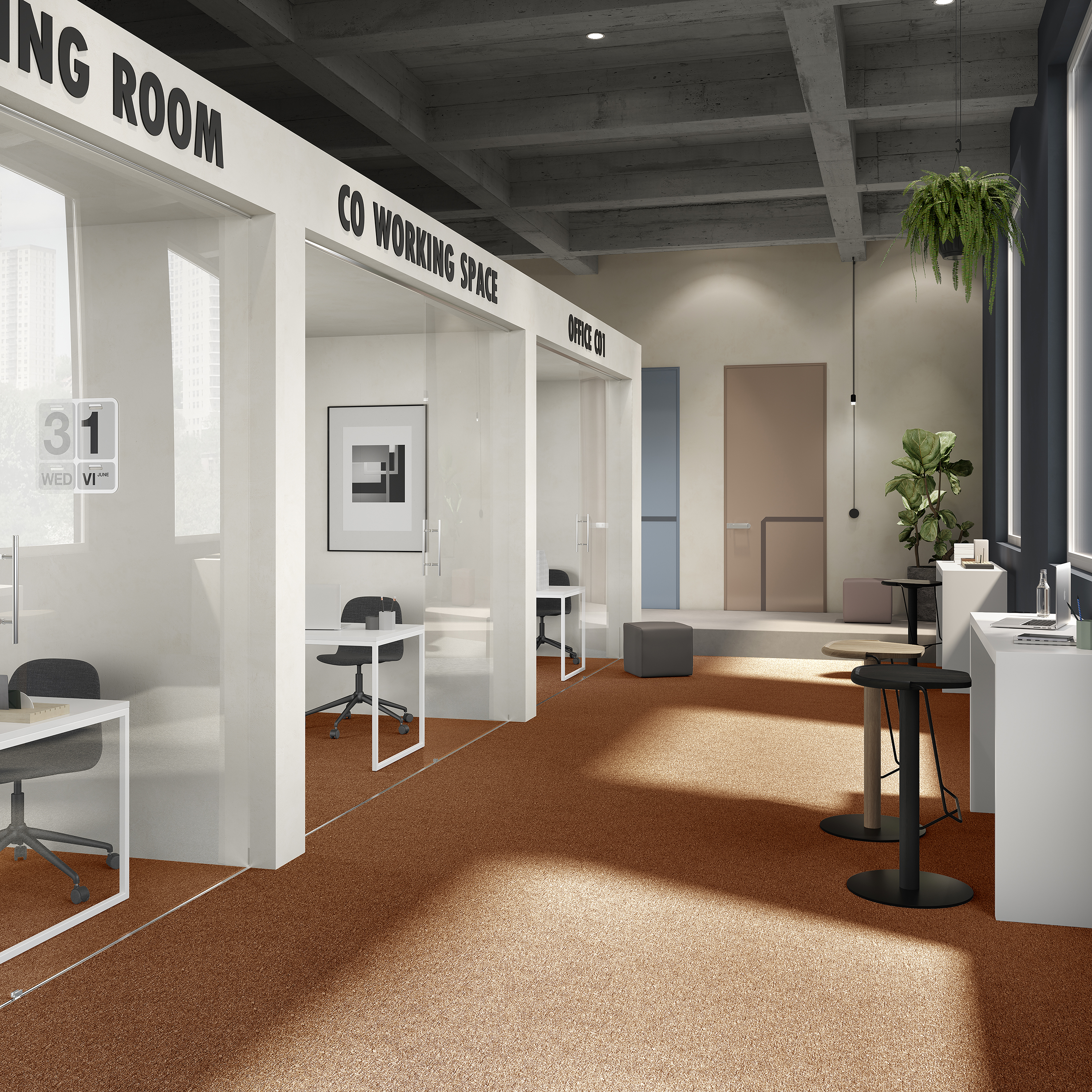 Ковровая плитка Medusa Tile 84 (500*500*5 мм) — купить в Пятигорске