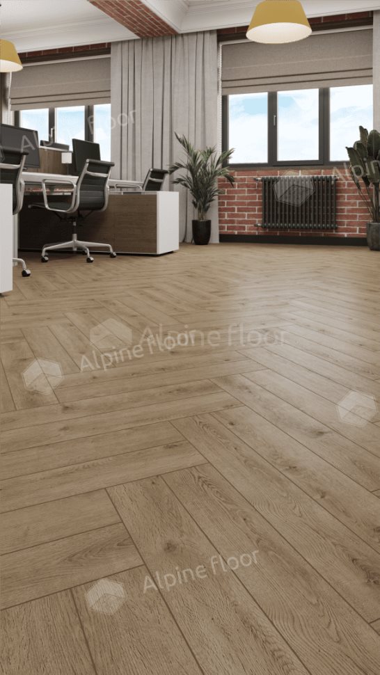 Ламинат "Alpine Floor" Herringbone 12 PRO Дуб Прованс (606*101*12 мм) — купить в Пятигорске