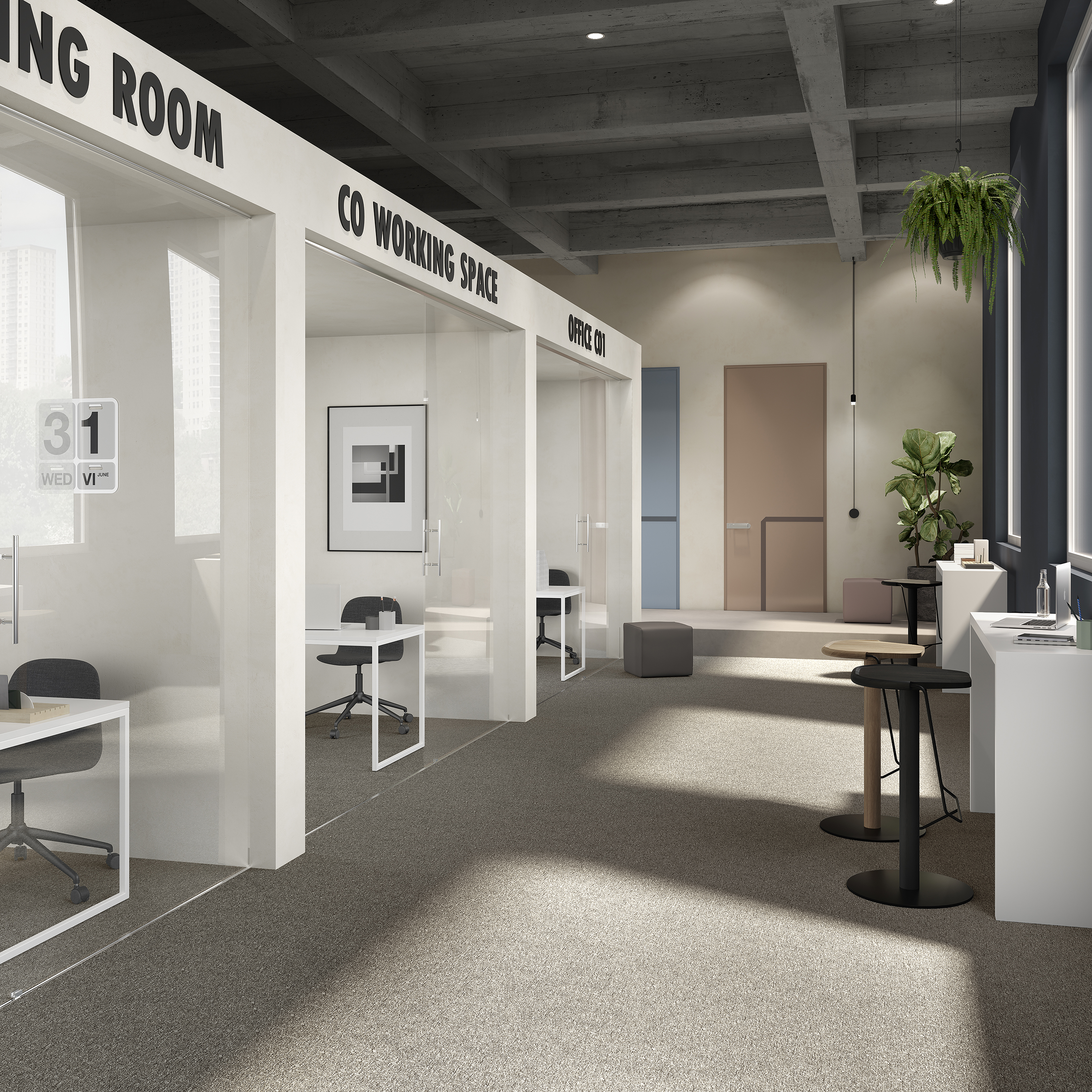 Ковровая плитка Medusa Tile 40 (500*500*5 мм) — купить в Пятигорске