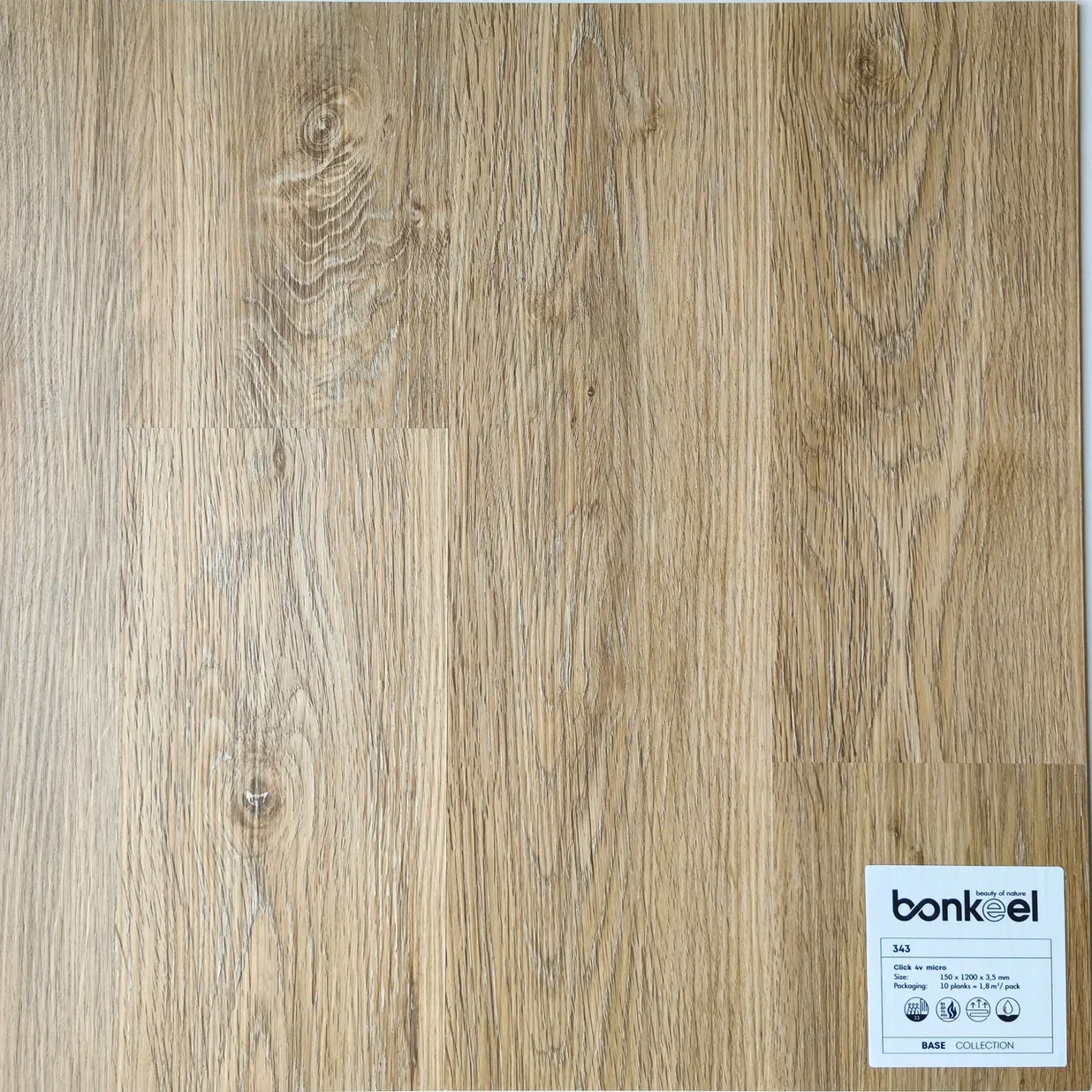 Плитка ПВХ "Bonkeel" Base New 343 (1220*150*3,5 мм) — купить в Пятигорске