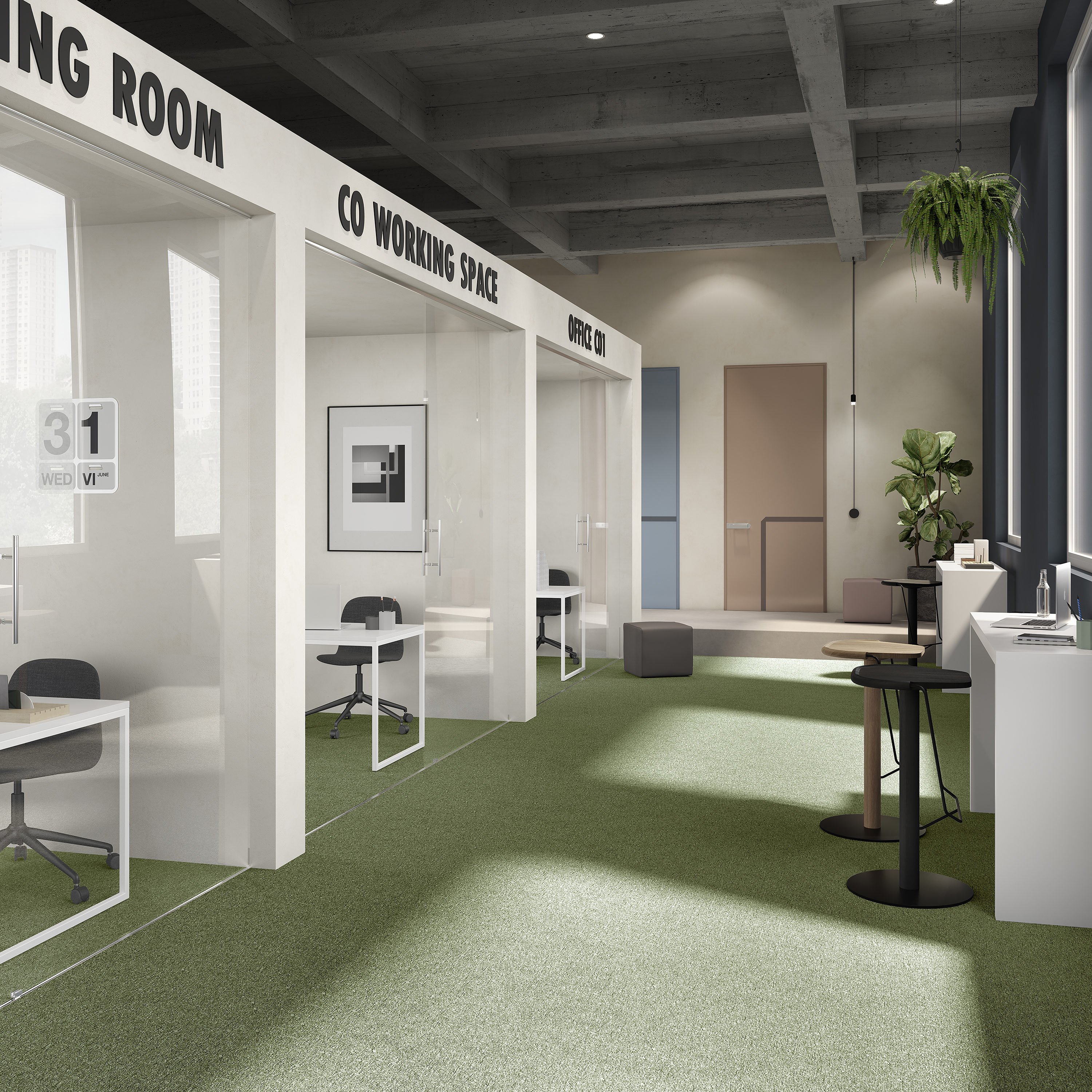 Ковровая плитка Medusa Tile 21 (500*500*5 мм) — купить в Пятигорске