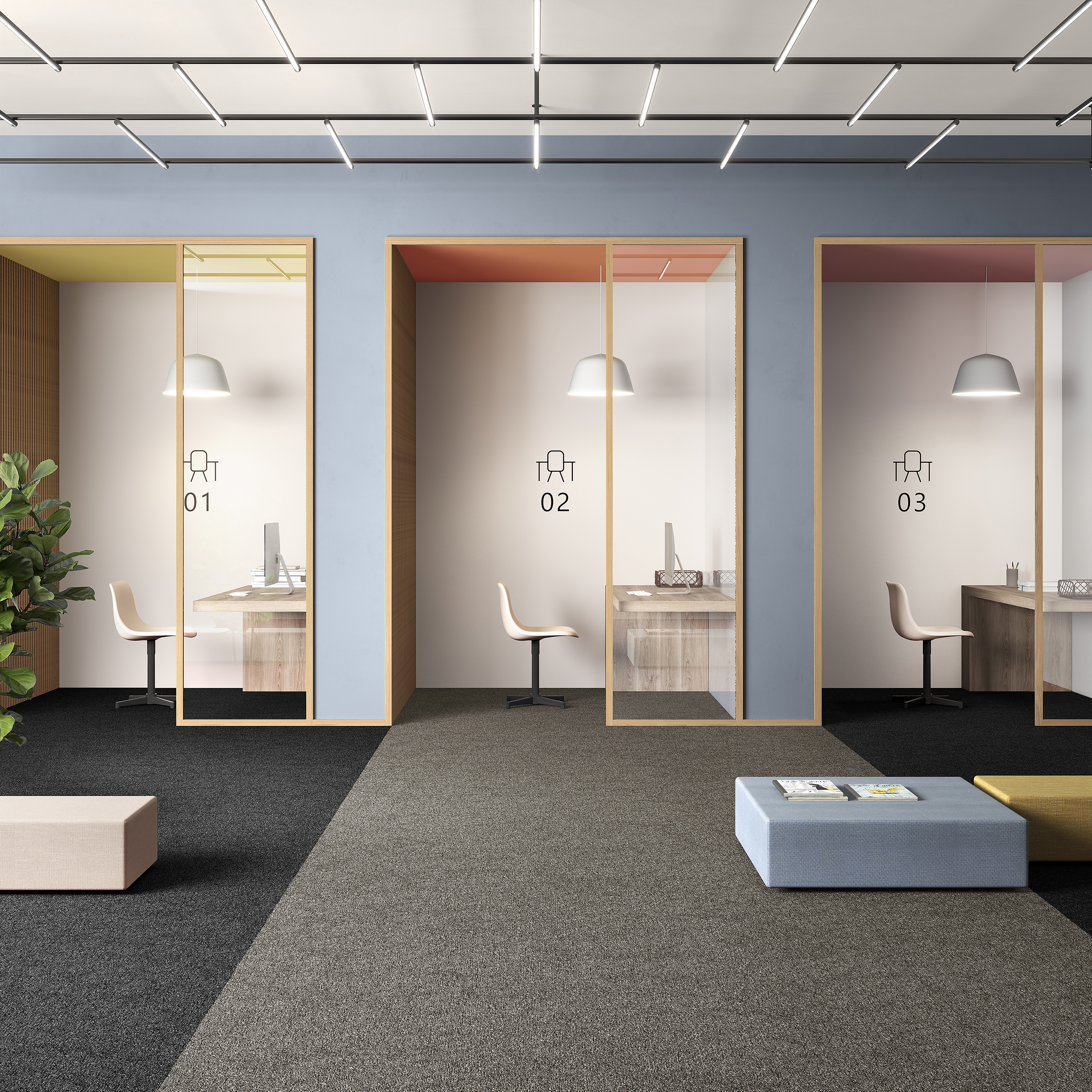 Ковровая плитка Medusa Tile 40 (500*500*5 мм) — купить в Пятигорске