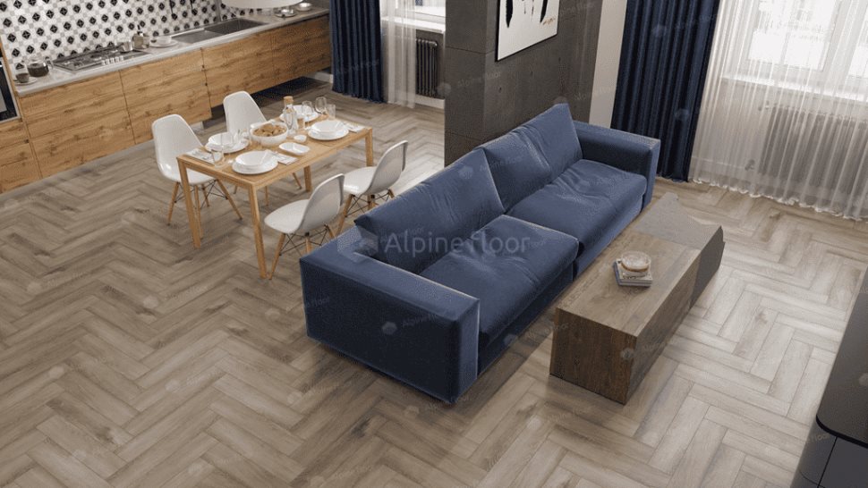 Виниловый ламинат "Alpine Floor" Parquet Light Дуб Исида (600*125*4 мм) — купить в Пятигорске
