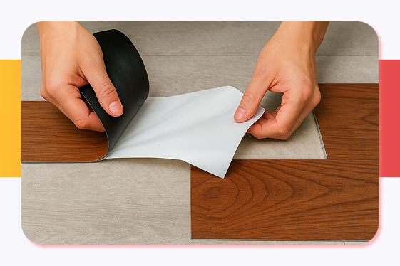 Укладка клеевой ПВХ плитки