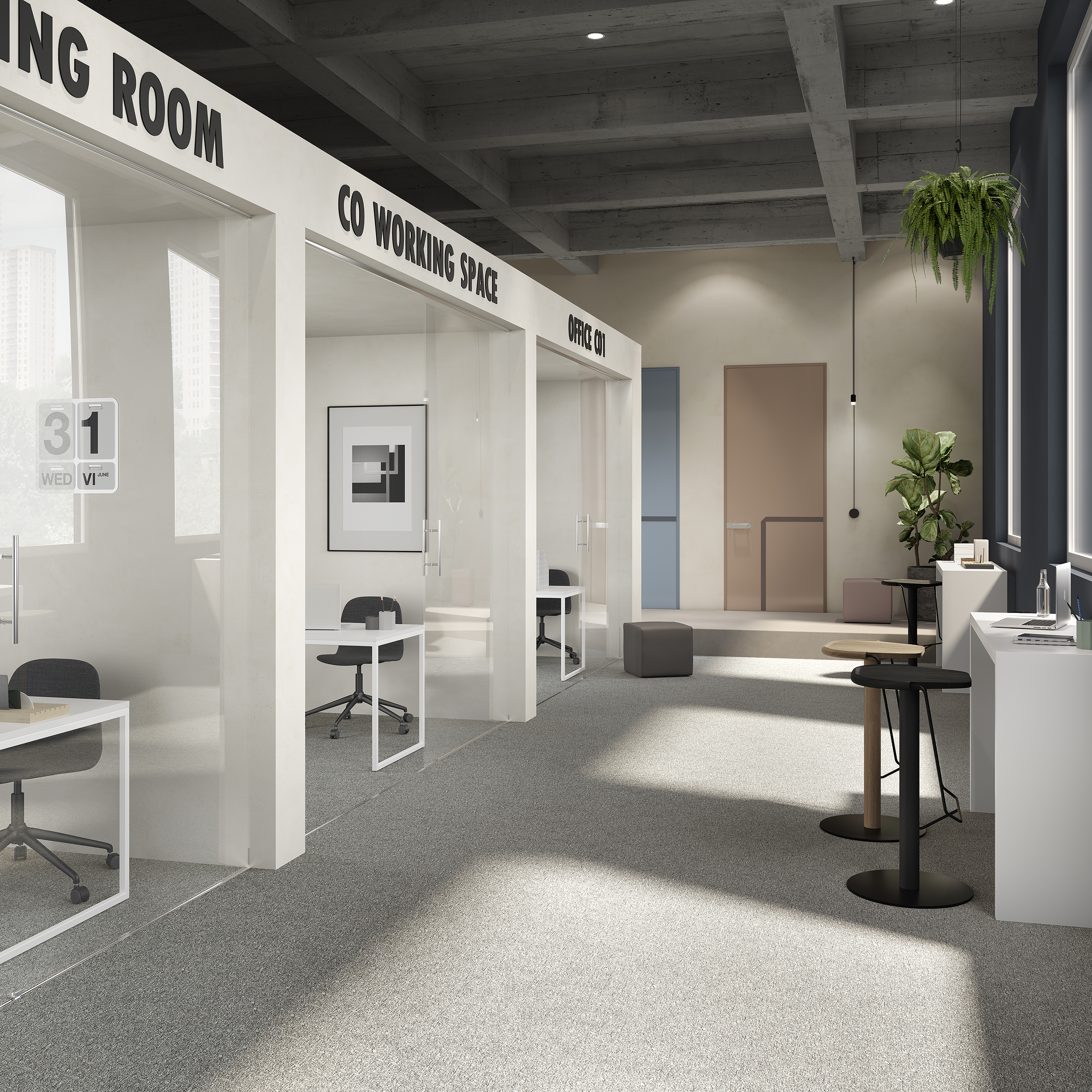 Ковровая плитка Medusa Tile 94 (500*500*5 мм) — купить в Пятигорске