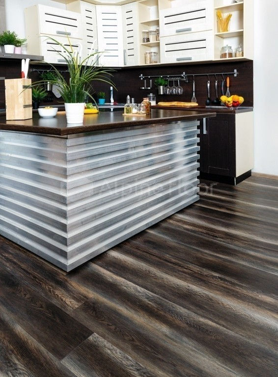 Кварцвиниловая плитка "Alpine Floor" Орех Темный (1219*184*3мм) — купить в Пятигорске