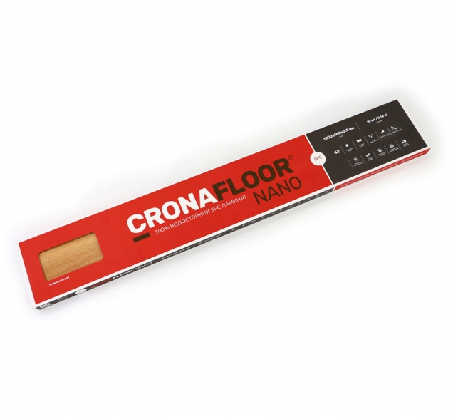 SPC ламинат "CronaFloor" Nano 4V Клен (1200*180*3,5 мм) — купить в Пятигорске
