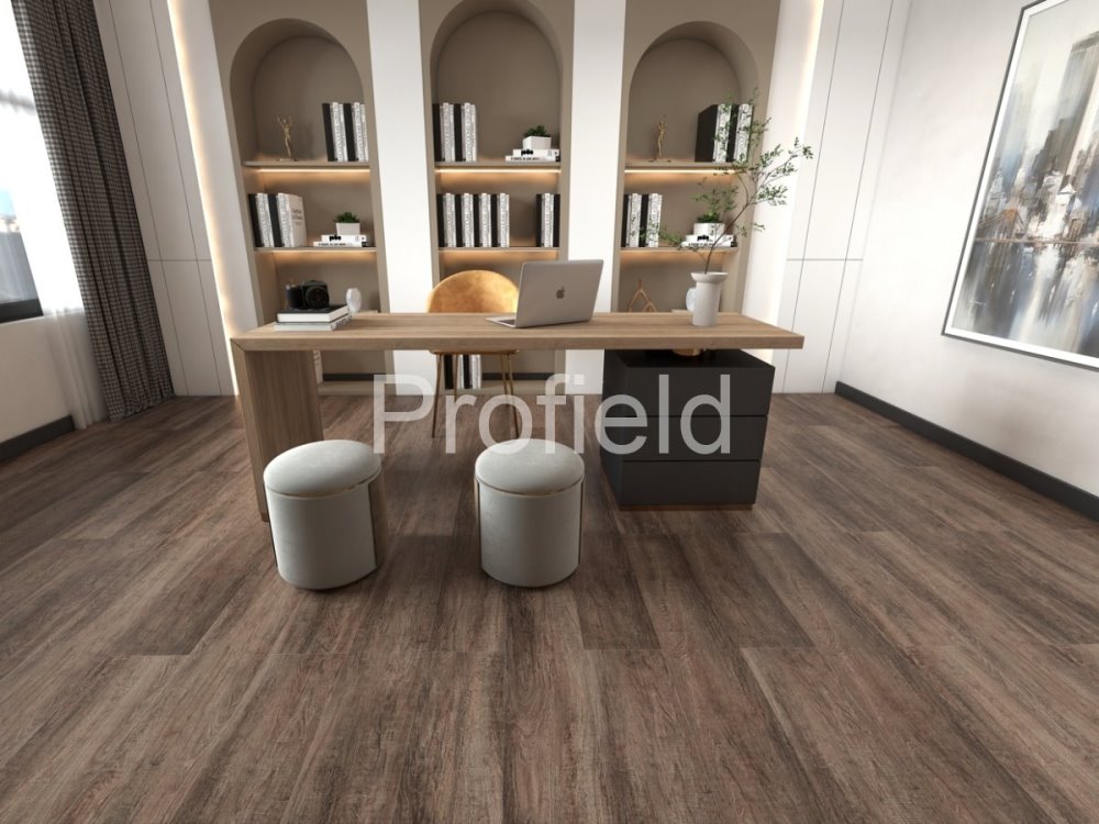 HSPC ламинат "Profield" Дуб темный (1200*228*5,5 мм) — купить в Пятигорске