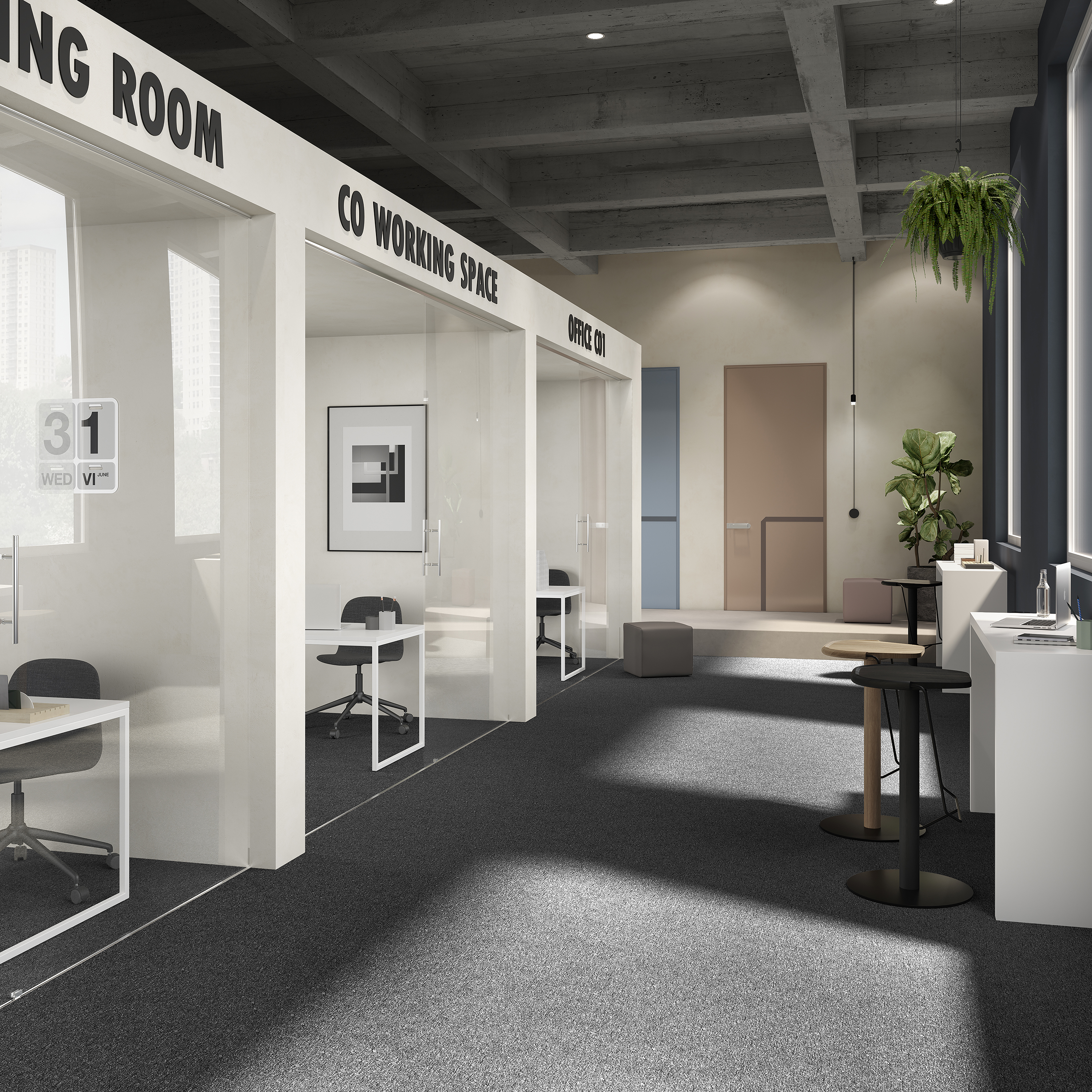 Ковровая плитка Medusa Tile 99 (500*500*5 мм) — купить в Пятигорске