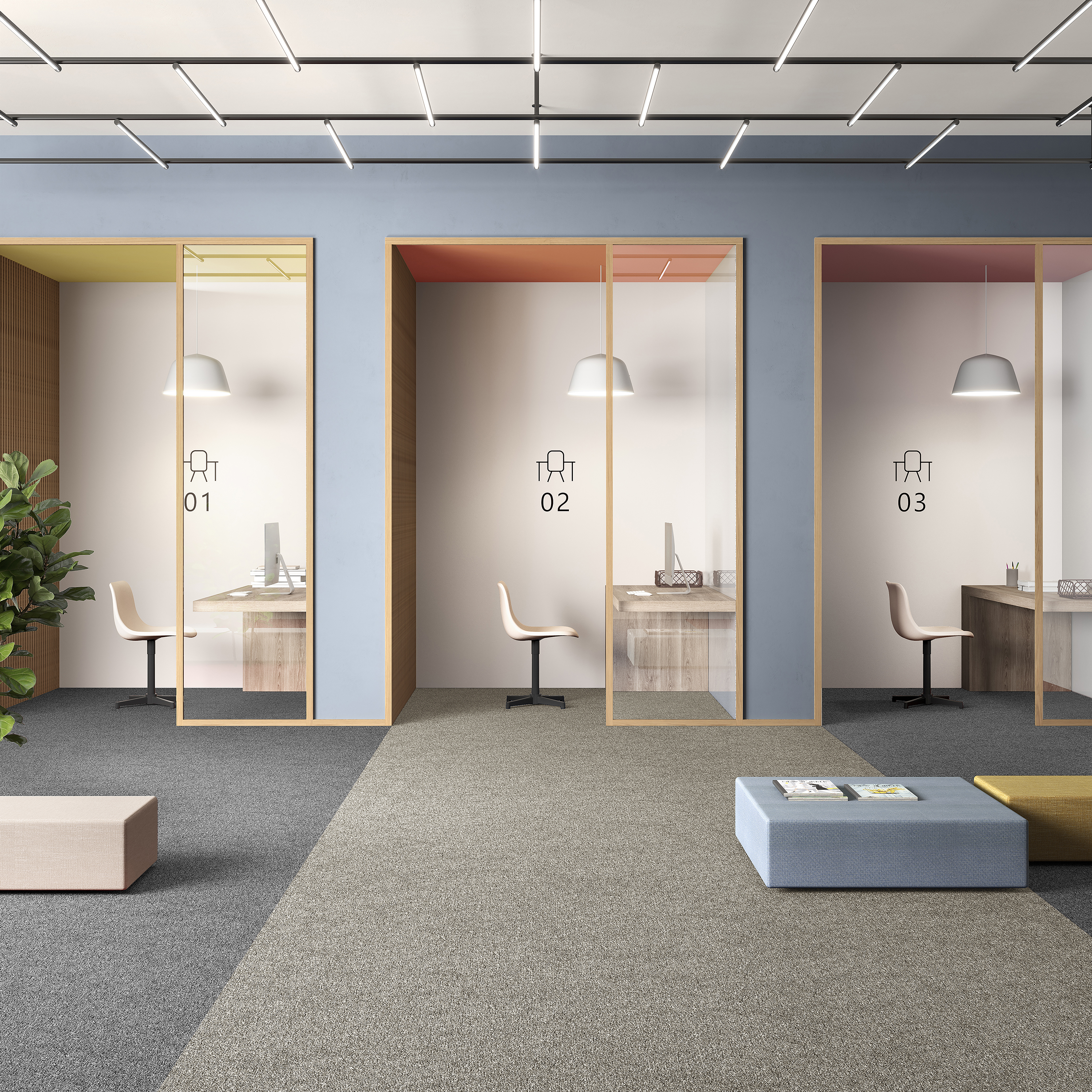 Ковровая плитка Medusa Tile 33 (500*500*5 мм) — купить в Пятигорске