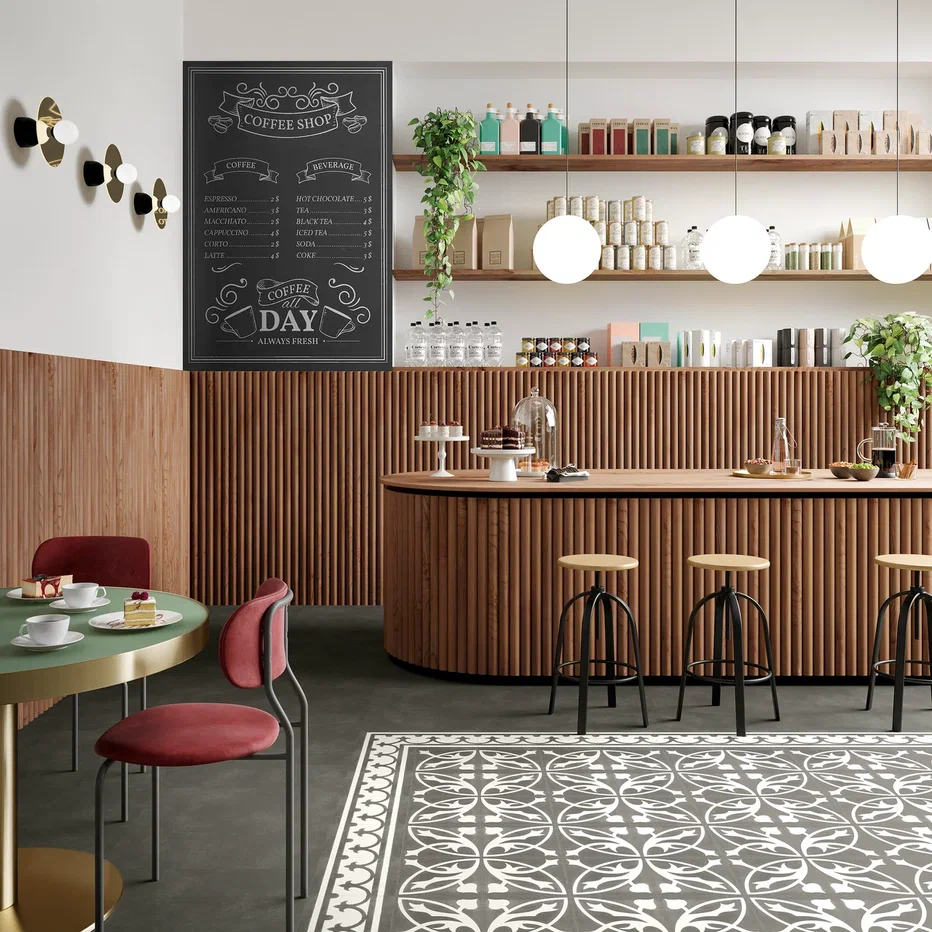 Кварцвиниловая плитка "Invictus" Victorian Deco Charcoal (229*229*2,5мм) — купить в Пятигорске