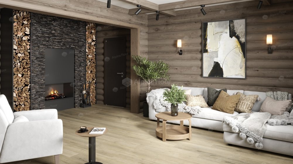 SPC Ламинат "Alpine Floor" Дуб сливочный (1220*183*8 мм) — купить в Пятигорске