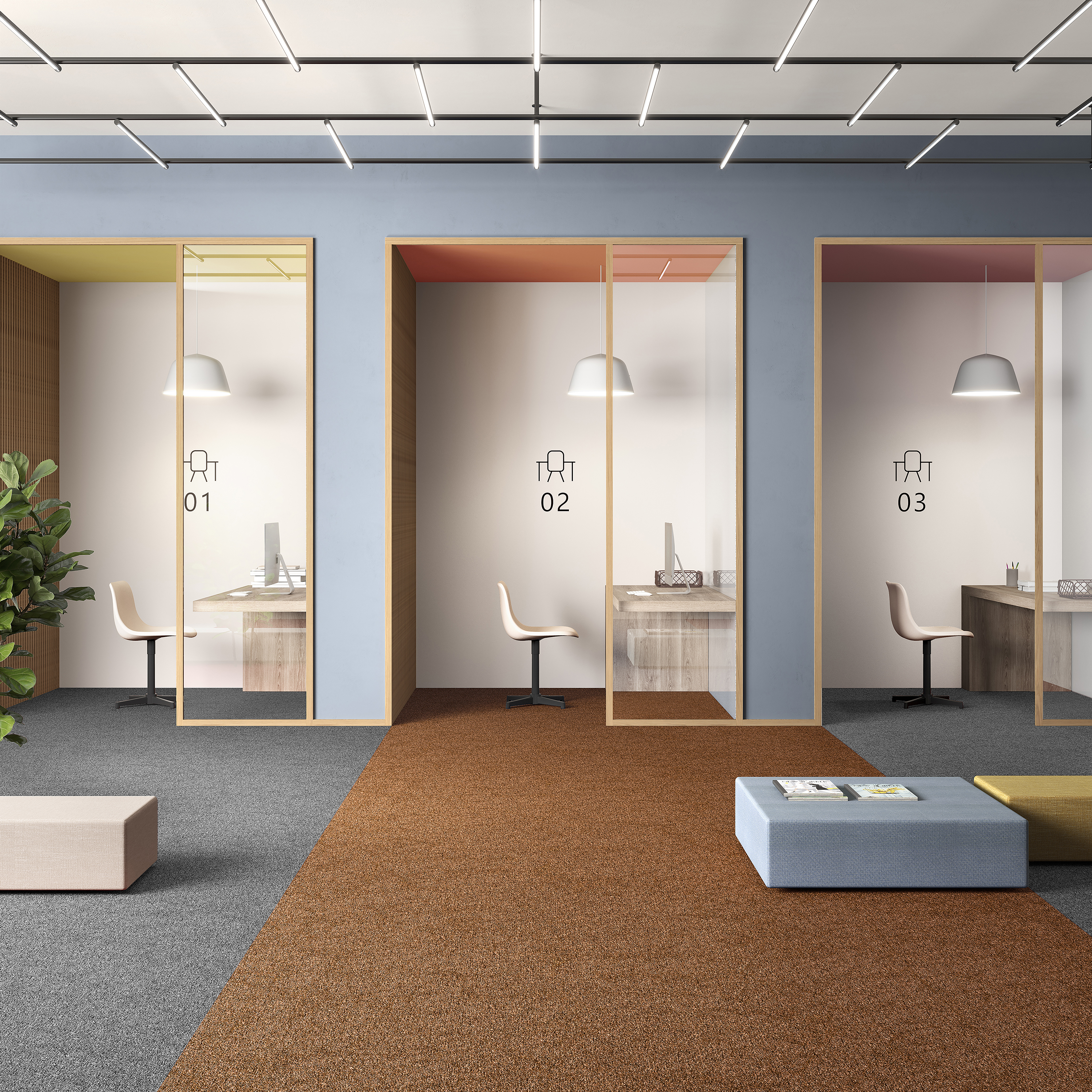 Ковровая плитка Medusa Tile 84 (500*500*5 мм) — купить в Пятигорске