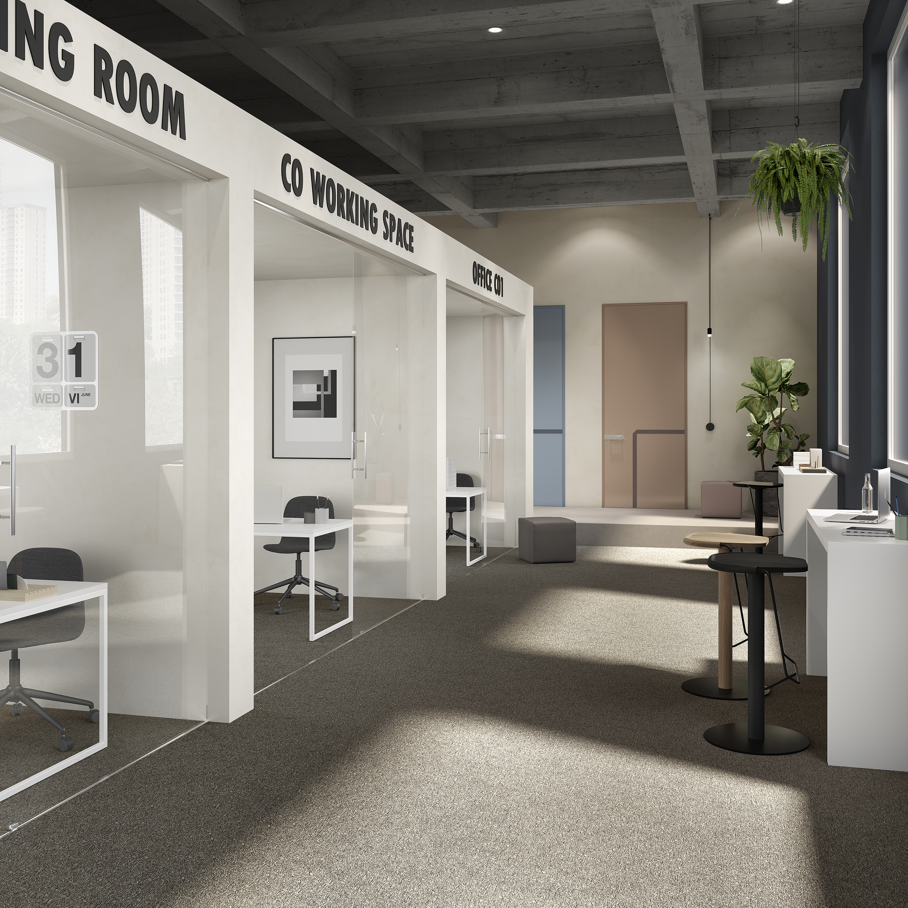 Ковровая плитка Medusa Tile 43 (500*500*5 мм) — купить в Пятигорске