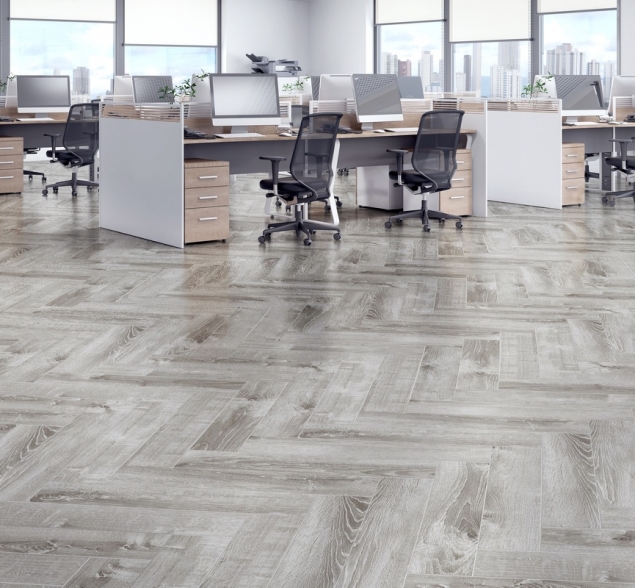 Виниловый ламинат SPC "Cronafloor" Herringbone Дуб Страсбург (640*128*4,5 мм) — купить в Пятигорске