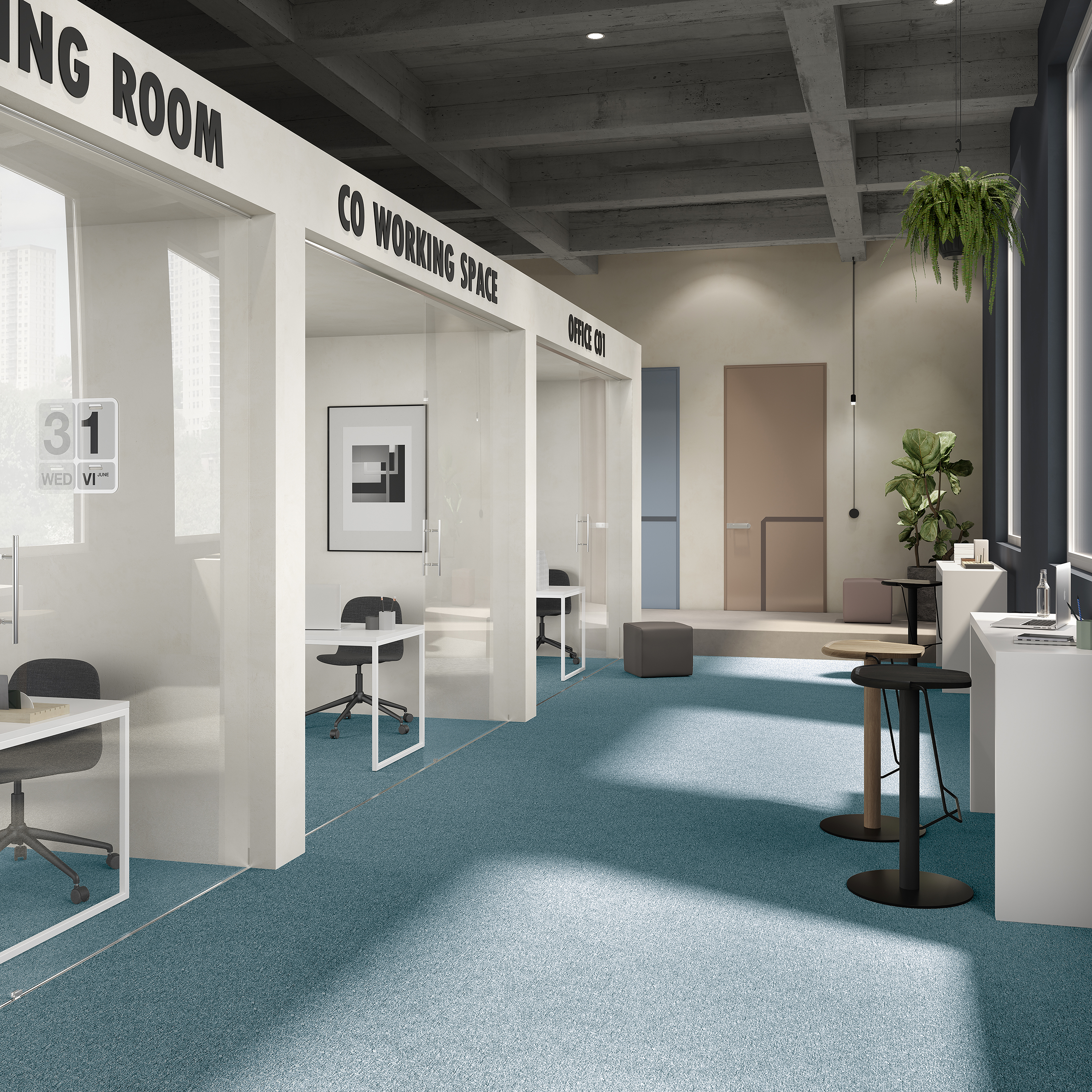 Ковровая плитка Medusa Tile 70 (500*500*5 мм) — купить в Пятигорске