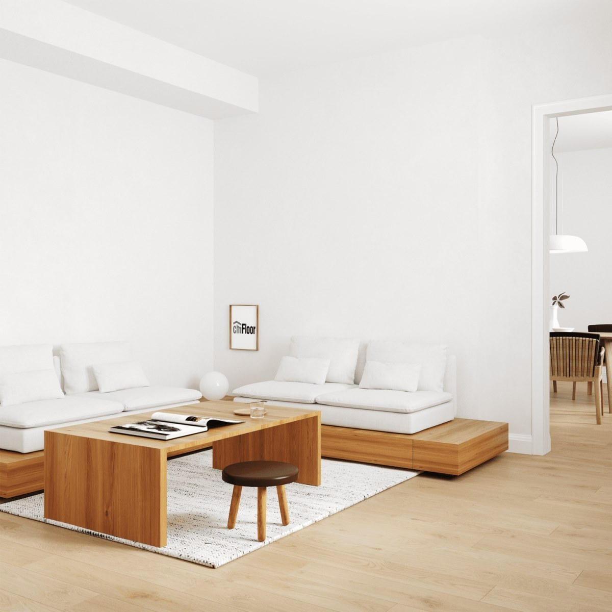 Виниловое напольное покрытие ScandiWood 19 Дуб Шампань (180*1220*5 мм) — купить в Пятигорске