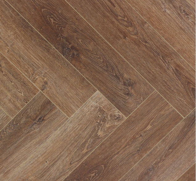 Виниловый ламинат SPC "Cronafloor" Herringbone Дуб Тулуза (640*128*4,5 мм) — купить в Пятигорске