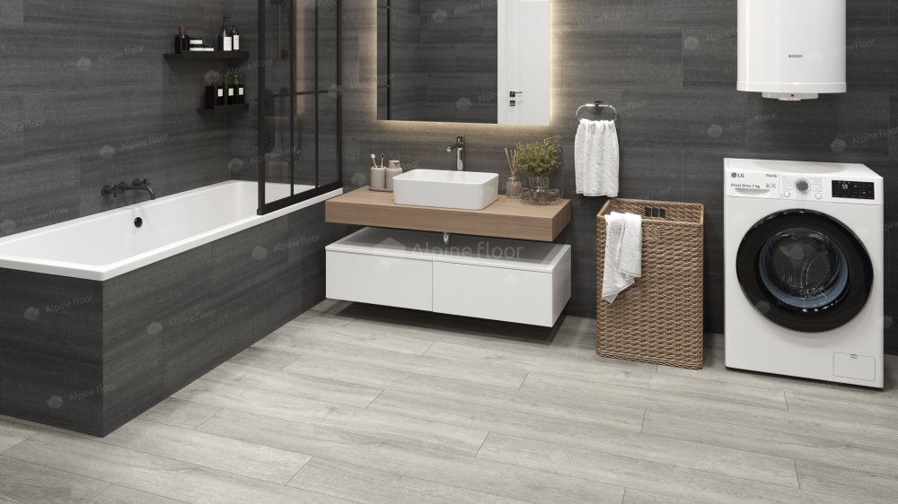 SPC Ламинат "Alpine Floor" Дуб платина (1524*180*8 мм) — купить в Пятигорске