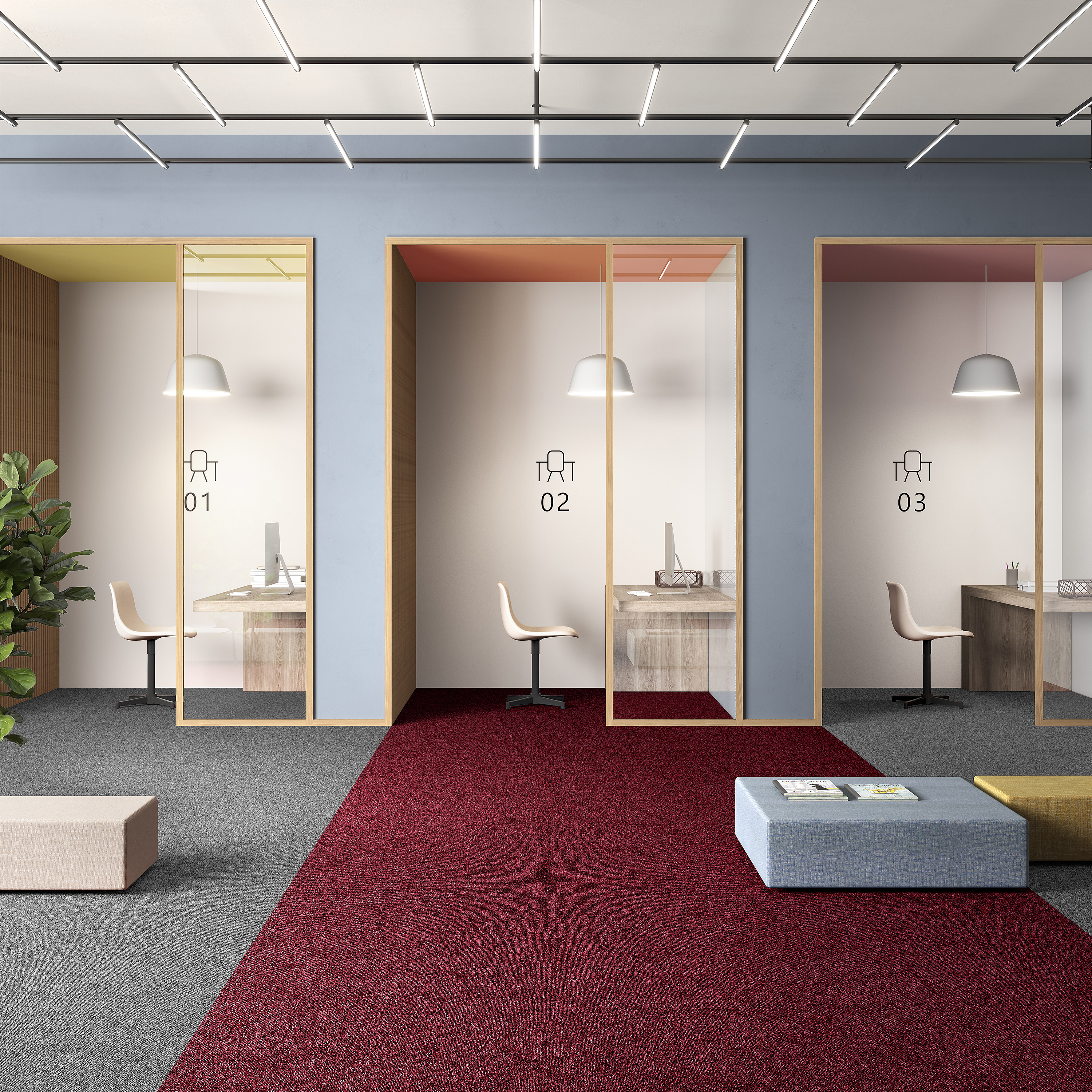 Ковровая плитка Medusa Tile 11 (500*500*5 мм) — купить в Пятигорске