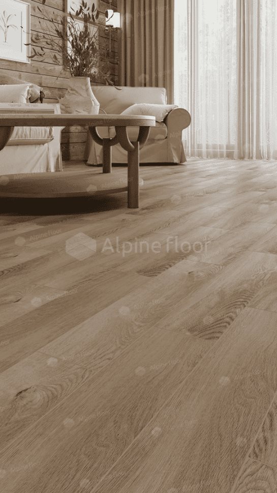 Виниловый ламинат "Alpine Floor" Parquet Light Дуб Синистра (600*125*4 мм) — купить в Пятигорске