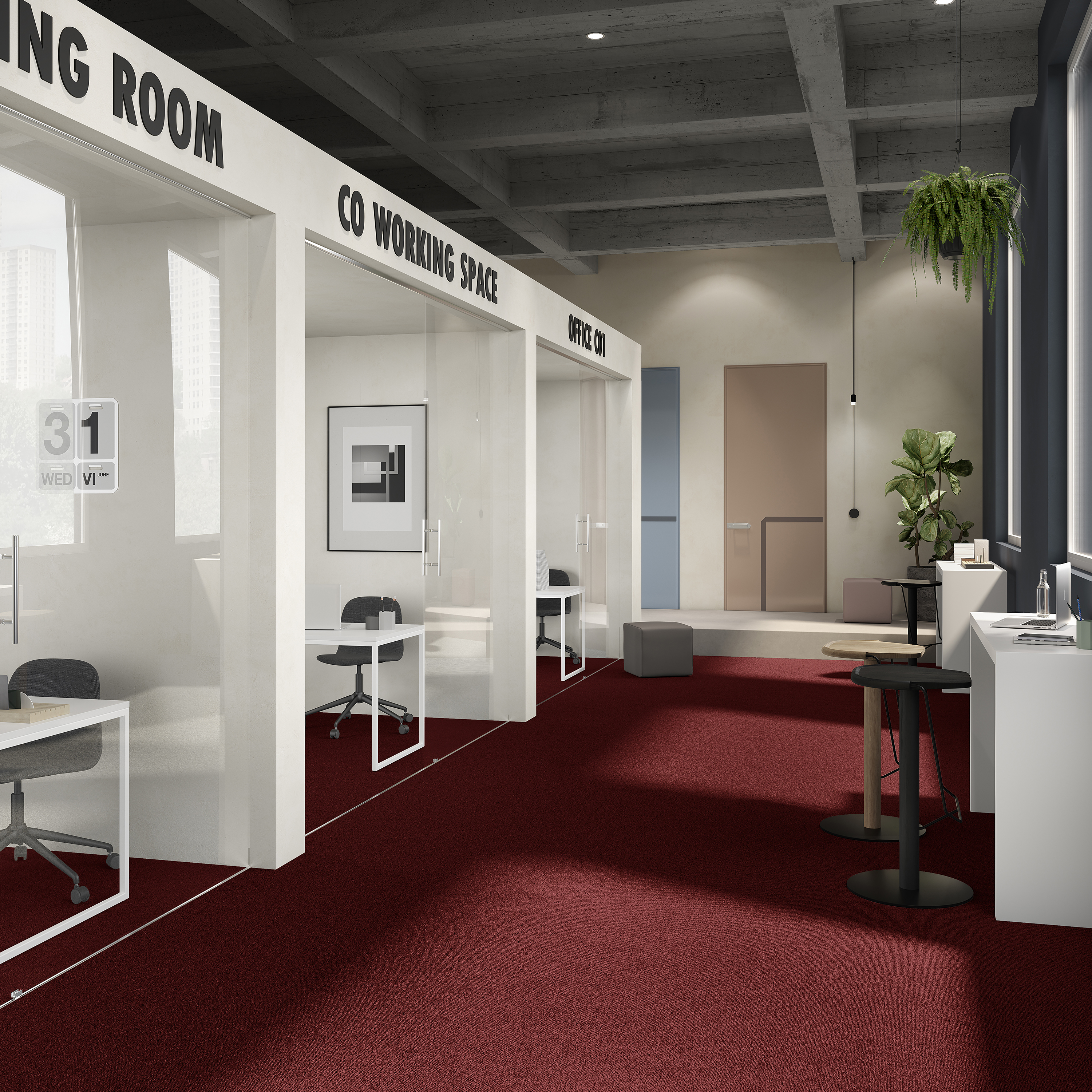 Ковровая плитка Medusa Tile 11 (500*500*5 мм) — купить в Пятигорске