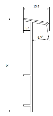 Плинтус для ковролина "Korner" Listwa зеленый (2500*13,8*50 мм) — купить в Пятигорске