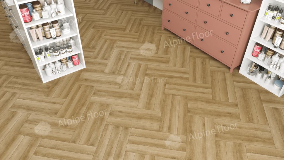 Ламинат "Alpine Floor" Herringbone 12 PRO Дуб Эльзас (606*101*12 мм) — купить в Пятигорске