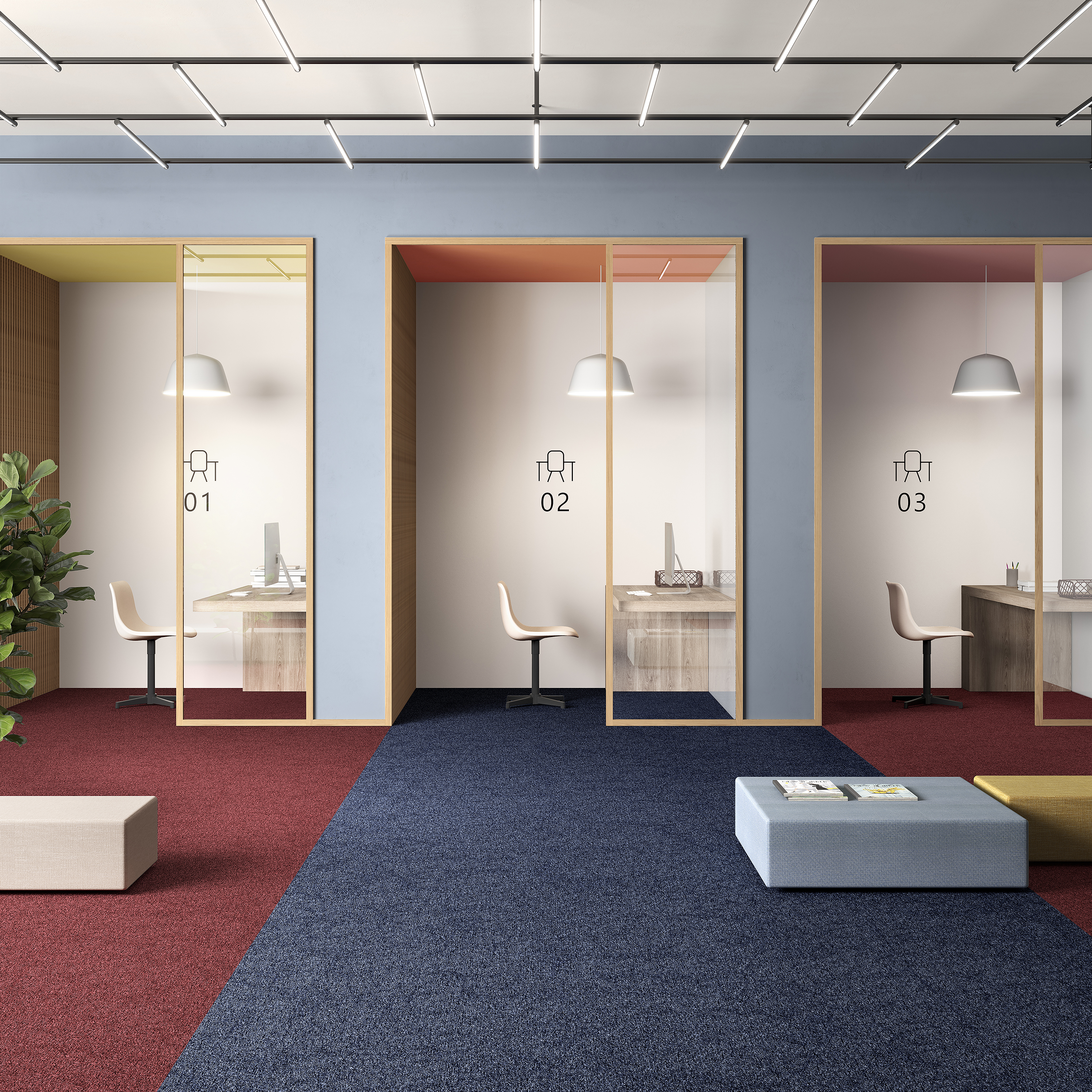 Ковровая плитка Medusa Tile 77 (500*500*5 мм) — купить в Пятигорске