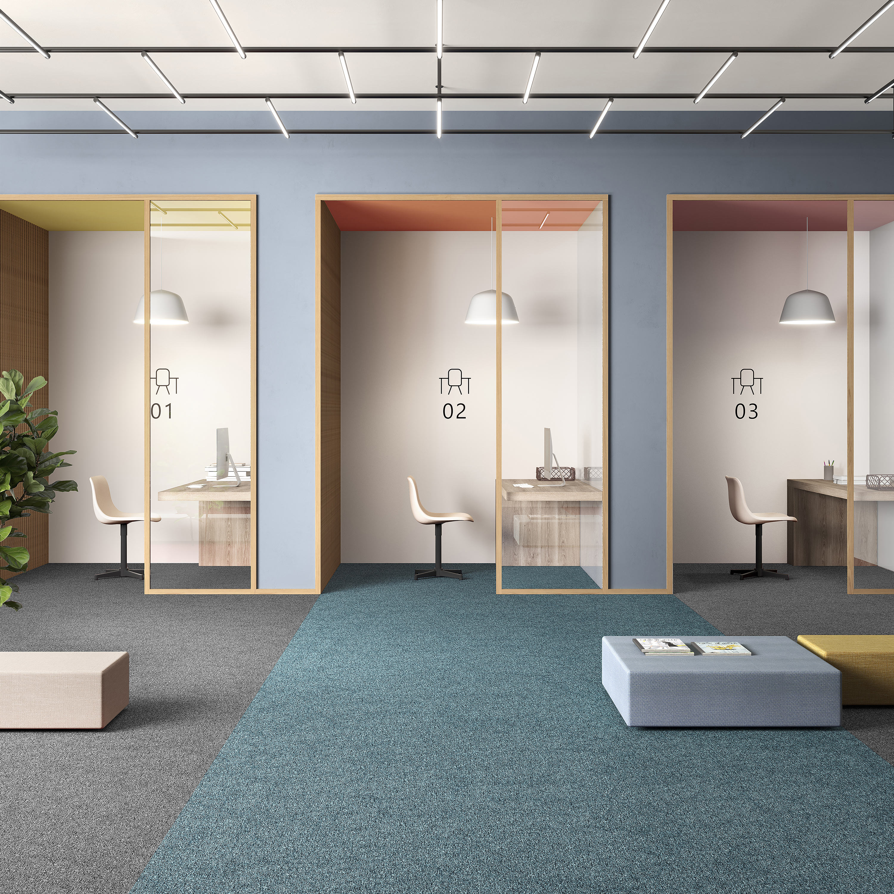 Ковровая плитка Medusa Tile 70 (500*500*5 мм) — купить в Пятигорске