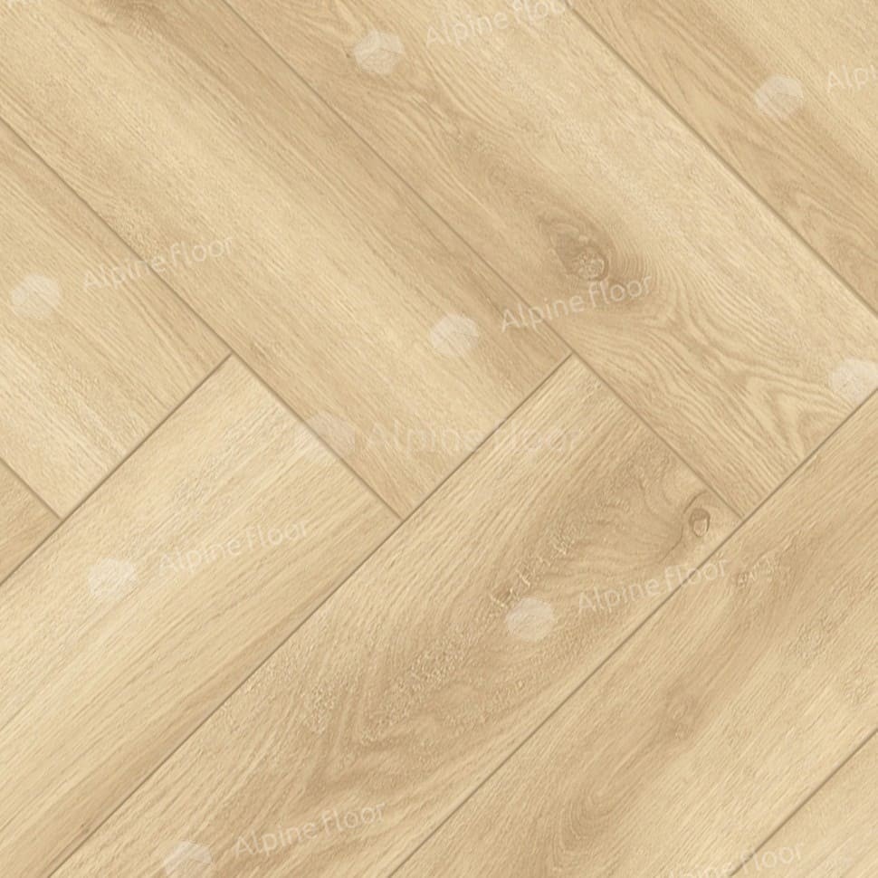 Ламинат "Alpine Floor" Herringbone Дуб Шампань (606*101*8 мм) — купить в Пятигорске