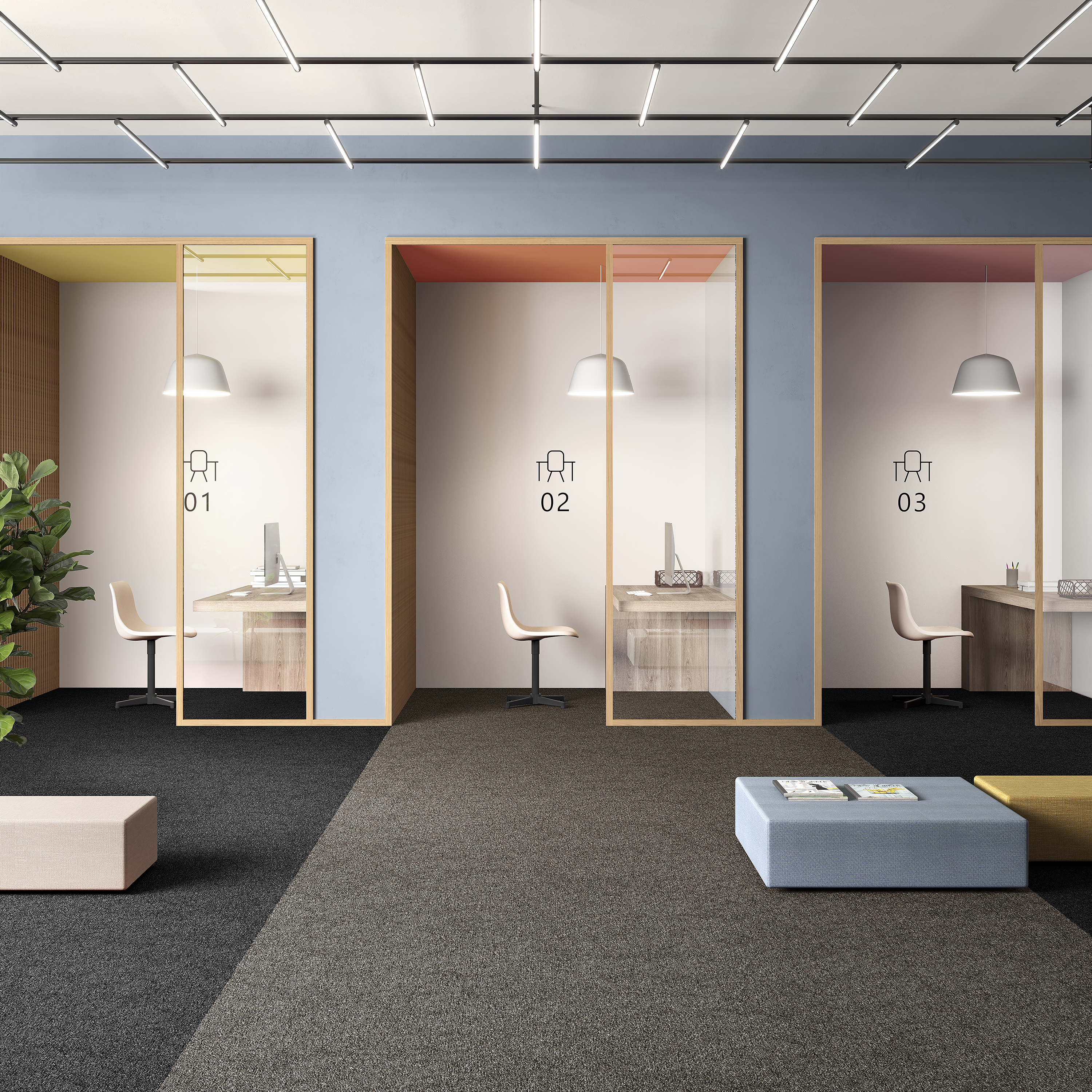 Ковровая плитка Medusa Tile 43 (500*500*5 мм) — купить в Пятигорске