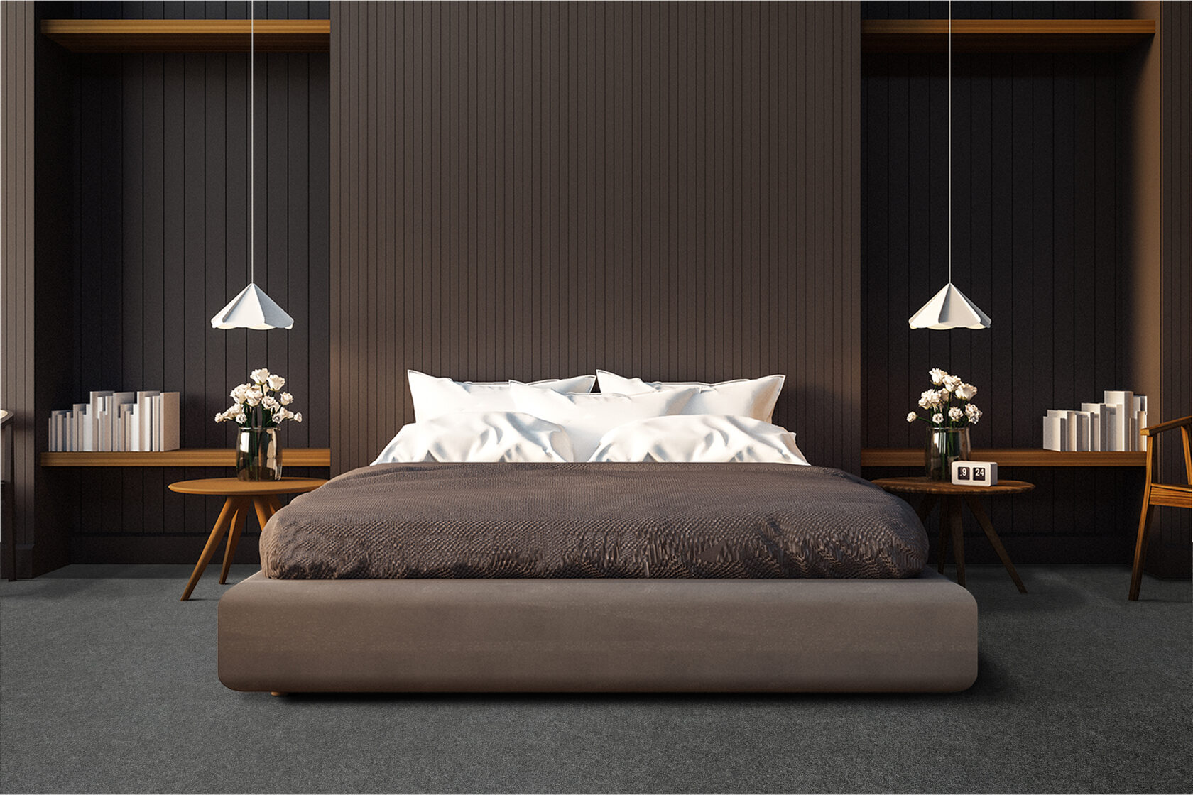 Ковровое покрытие "Bonkeel" Color Rib Ebony 98 (ширина 1м/3м/4м) — купить в Пятигорске