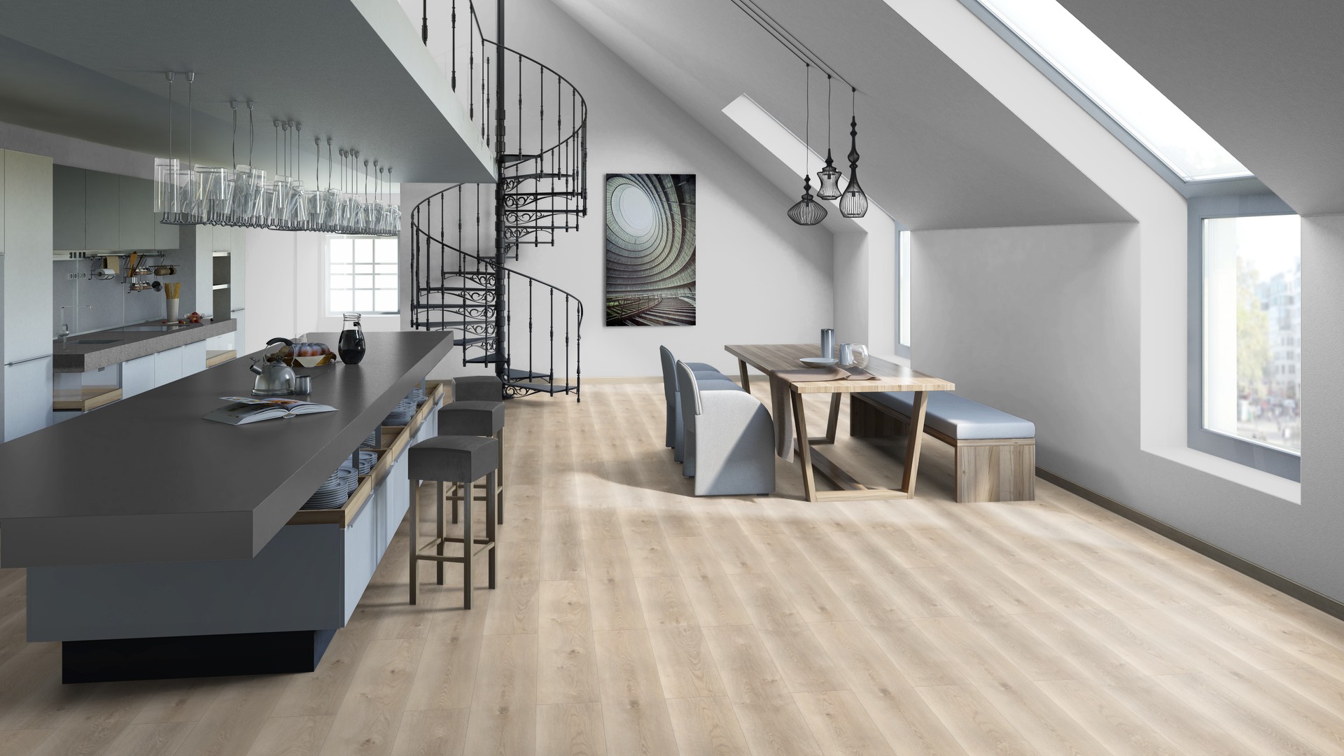 SPC ламинат "Tarkett" Deep House Sean (1400*225*4,6 мм) — купить в Пятигорске