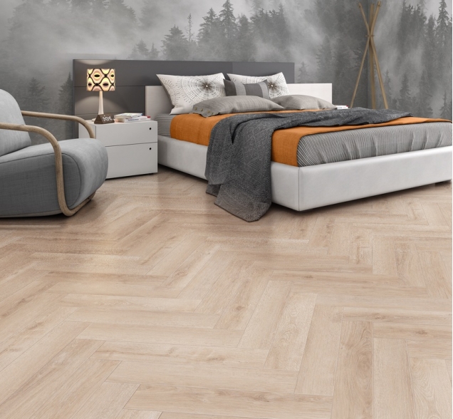 Виниловый ламинат SPC "Cronafloor" Herringbone Дуб Дижон (640*128*4,5 мм) — купить в Пятигорске