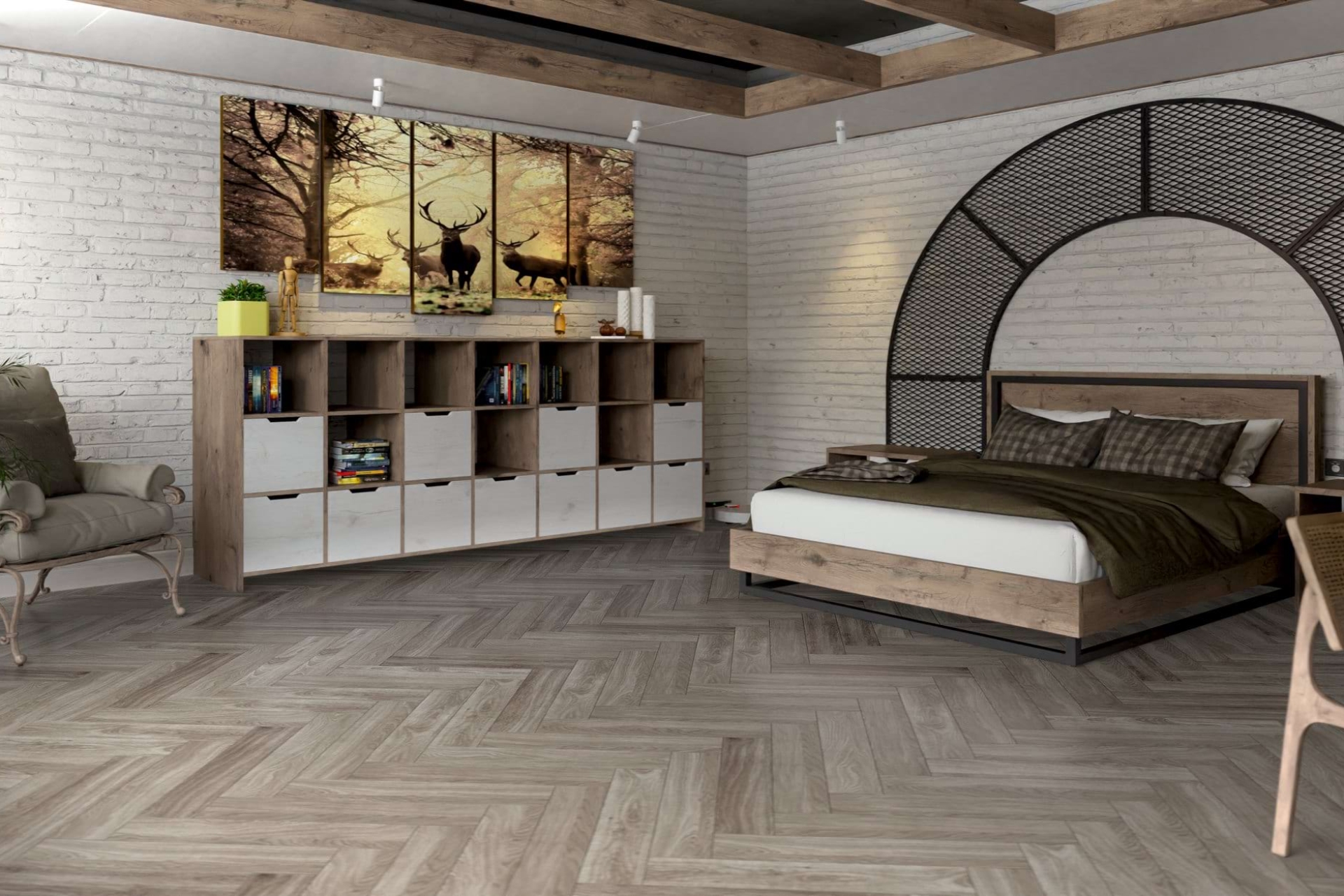 Инженерный паркет «Damy Floor» Скандинавский (укладка елочкой) — купить в Пятигорске