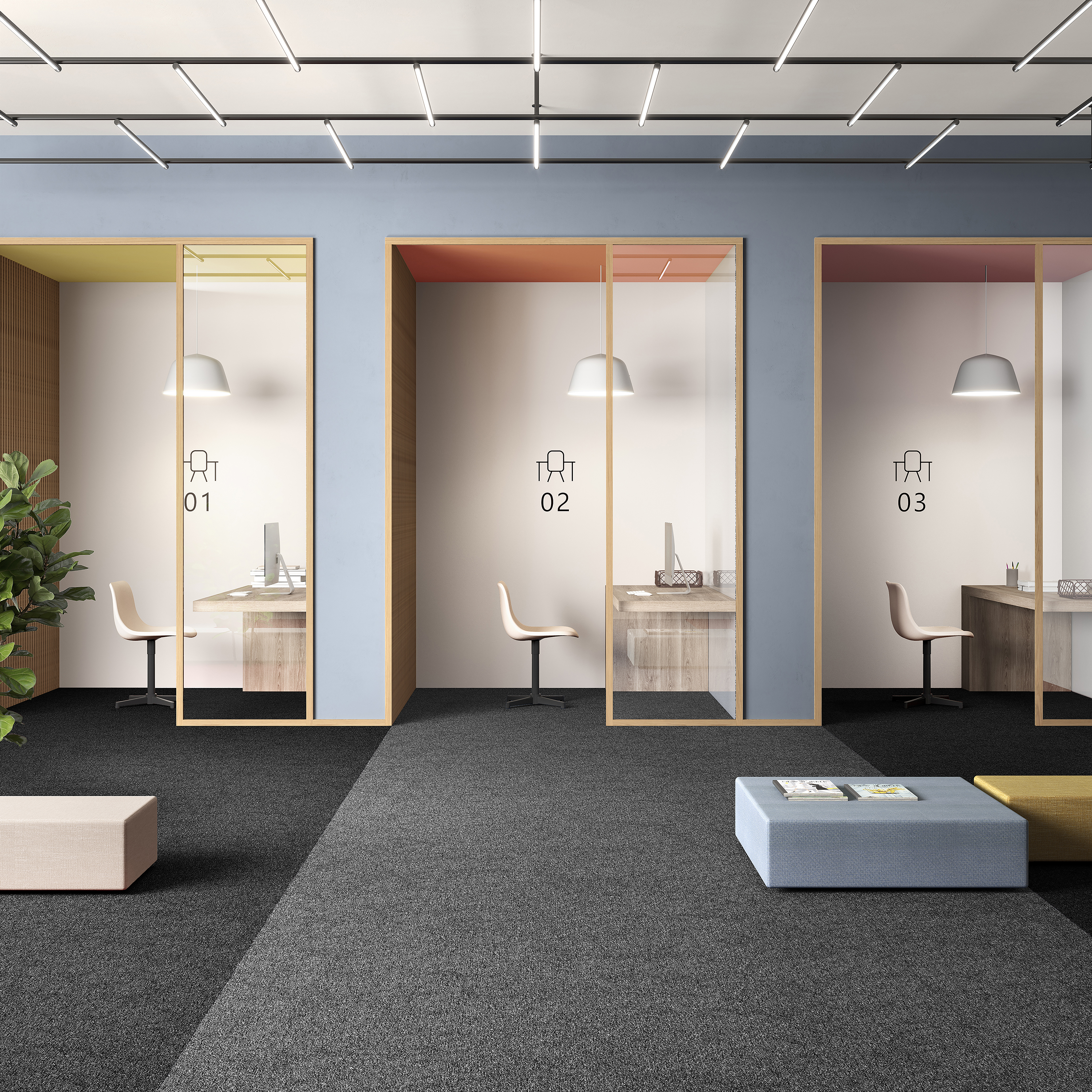 Ковровая плитка Medusa Tile 98 (500*500*5 мм) — купить в Пятигорске