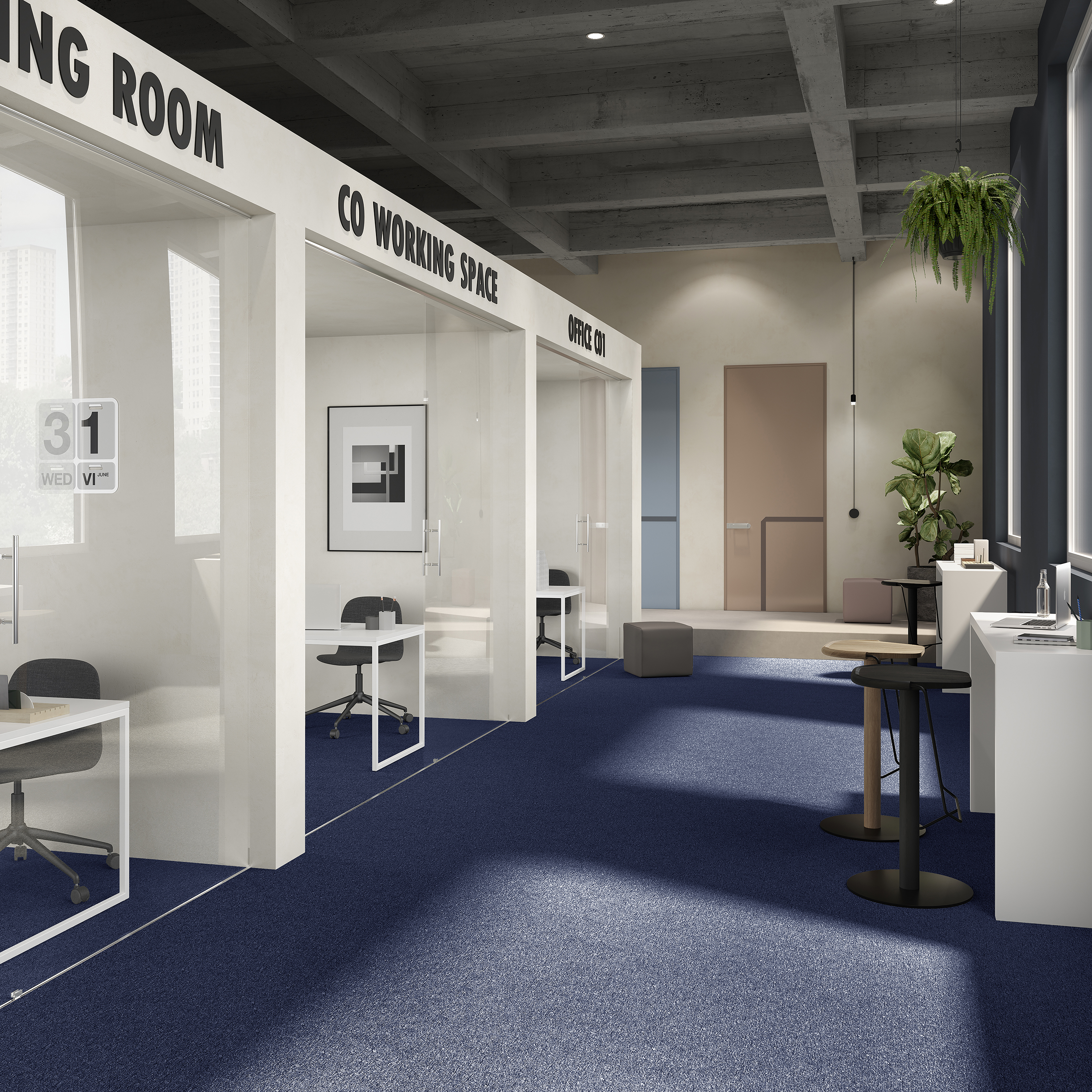 Ковровая плитка Medusa Tile 77 (500*500*5 мм) — купить в Пятигорске