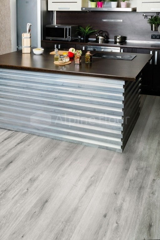 Замковая ПВХ плитка "Alpine Floor" Ясень Серый  (1220*183*4мм) — купить в Пятигорске