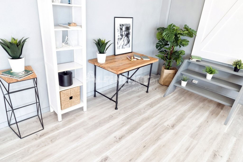 Замковая ПВХ плитка "Alpine Floor" Дуб выбеленный  (1220*183*4мм) — купить в Пятигорске