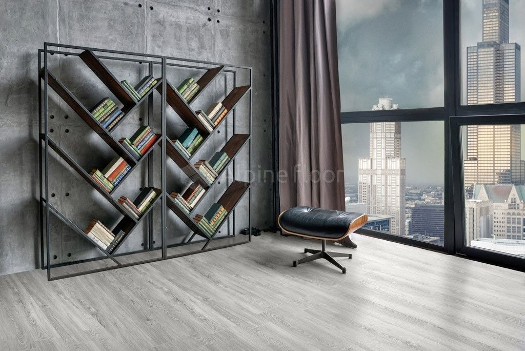 Замковая ПВХ плитка Секвойя Снежная  (1219*184*3,2мм) — купить в Пятигорске