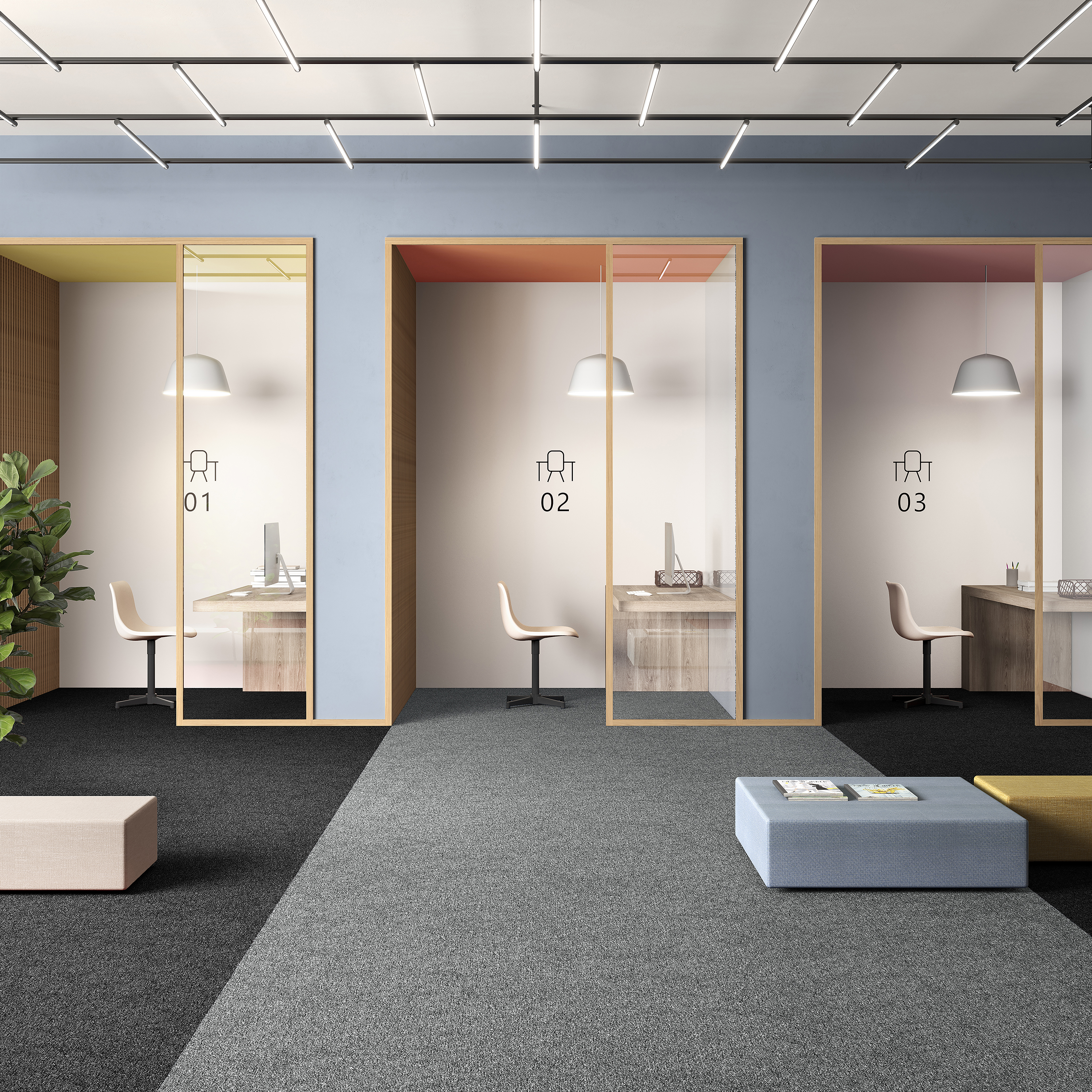 Ковровая плитка Medusa Tile 90 (500*500*5 мм) — купить в Пятигорске