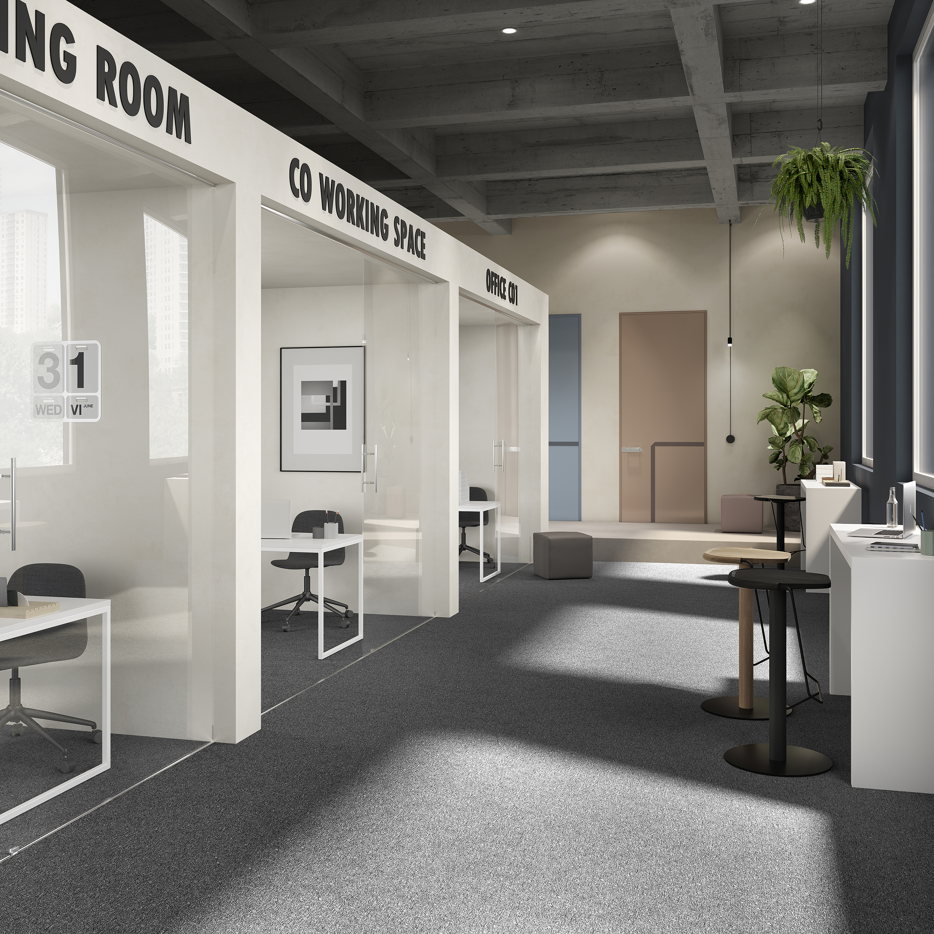 Ковровая плитка Medusa Tile 98 (500*500*5 мм) — купить в Пятигорске