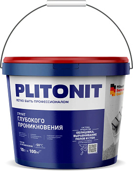 Грунт Plitonit глубокого проникновения, 10 л